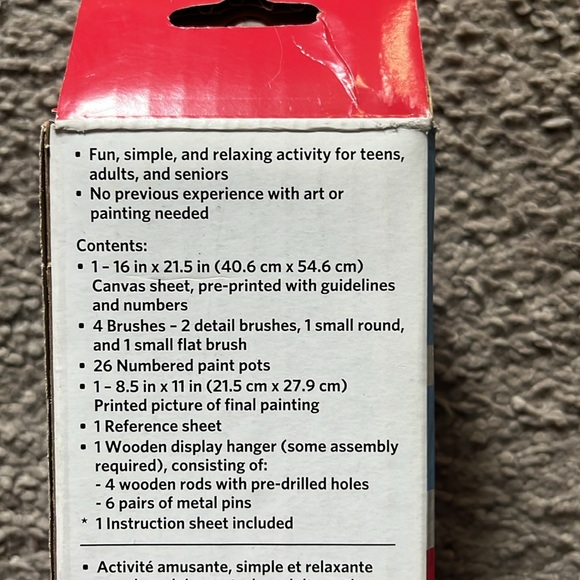 Christmas Scene Paint by Number Kit - Picture 4 of 4